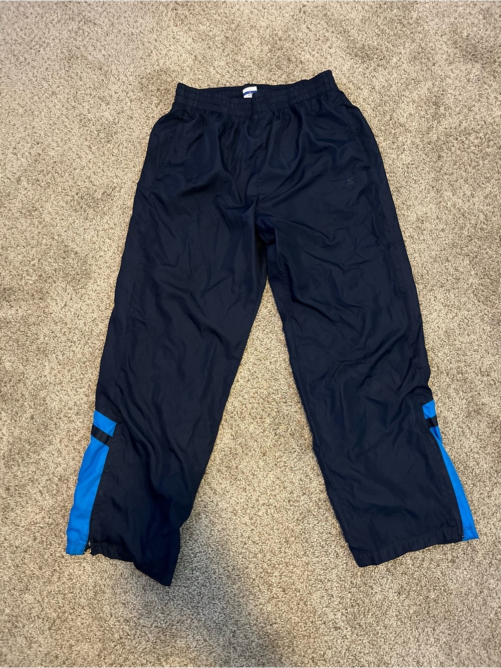 Skechers Men's Black Joggers with Blue Accent Panels